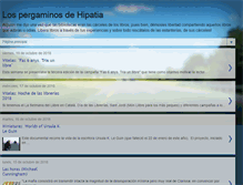 Tablet Screenshot of pergaminosdehipatia.com